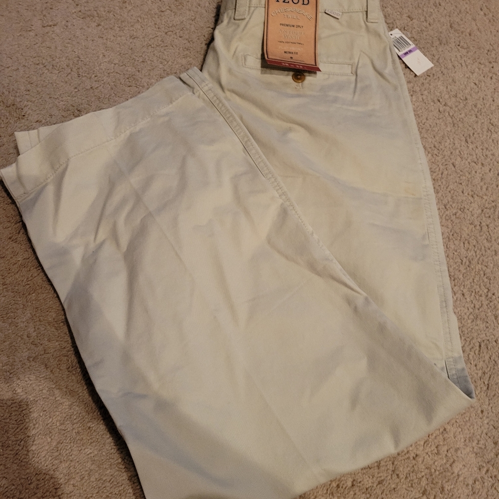 Men's izod Chesapeake twill antique wash metrix fit